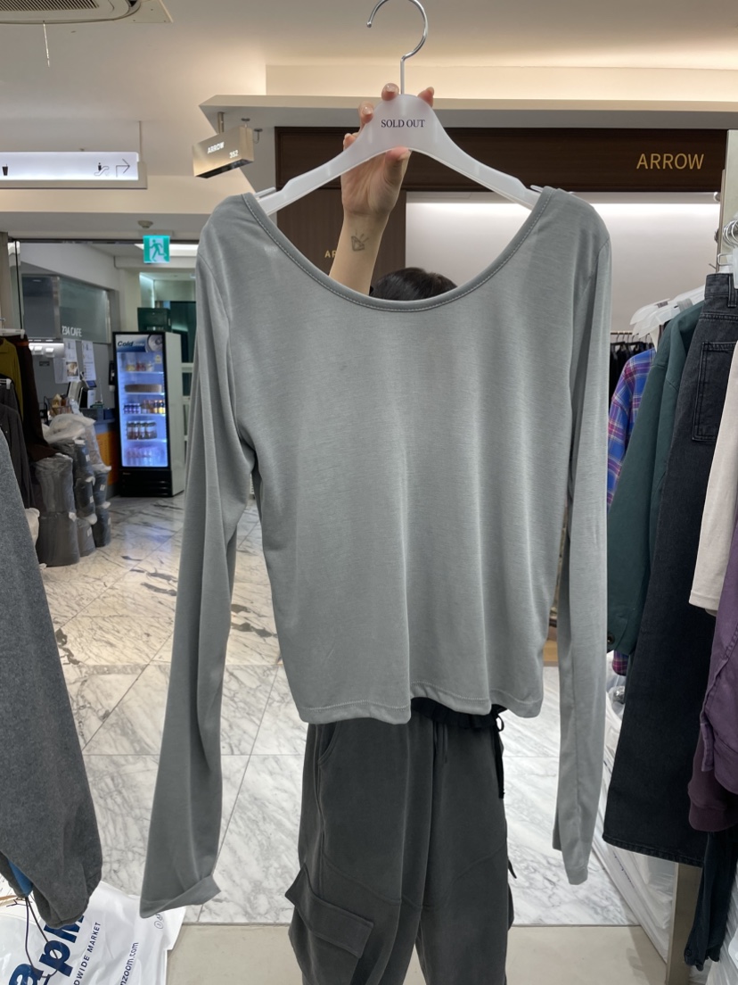 SOLD OUT東大門代購女裝新款熱賣時尚真品推薦休閑長袖T恤SOLD OUT長袖T恤