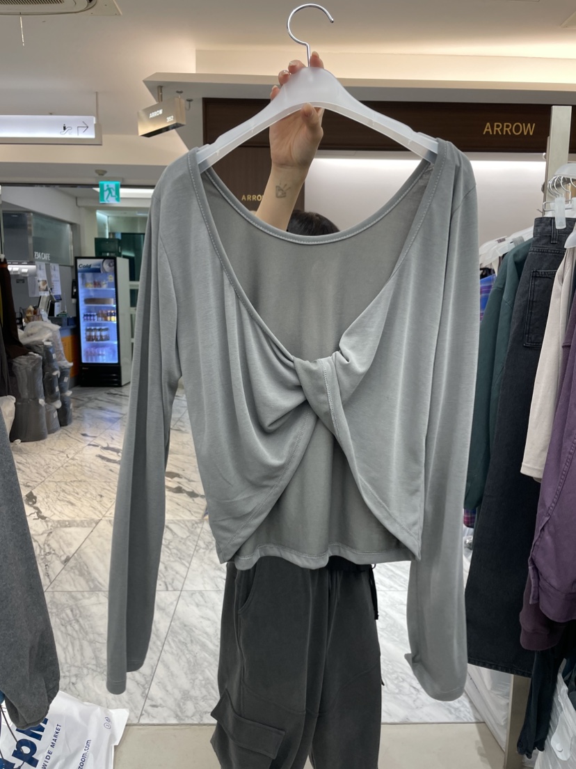 SOLD OUT東大門代購女裝新款熱賣時尚真品推薦休閑長袖T恤SOLD OUT長袖T恤圖色2