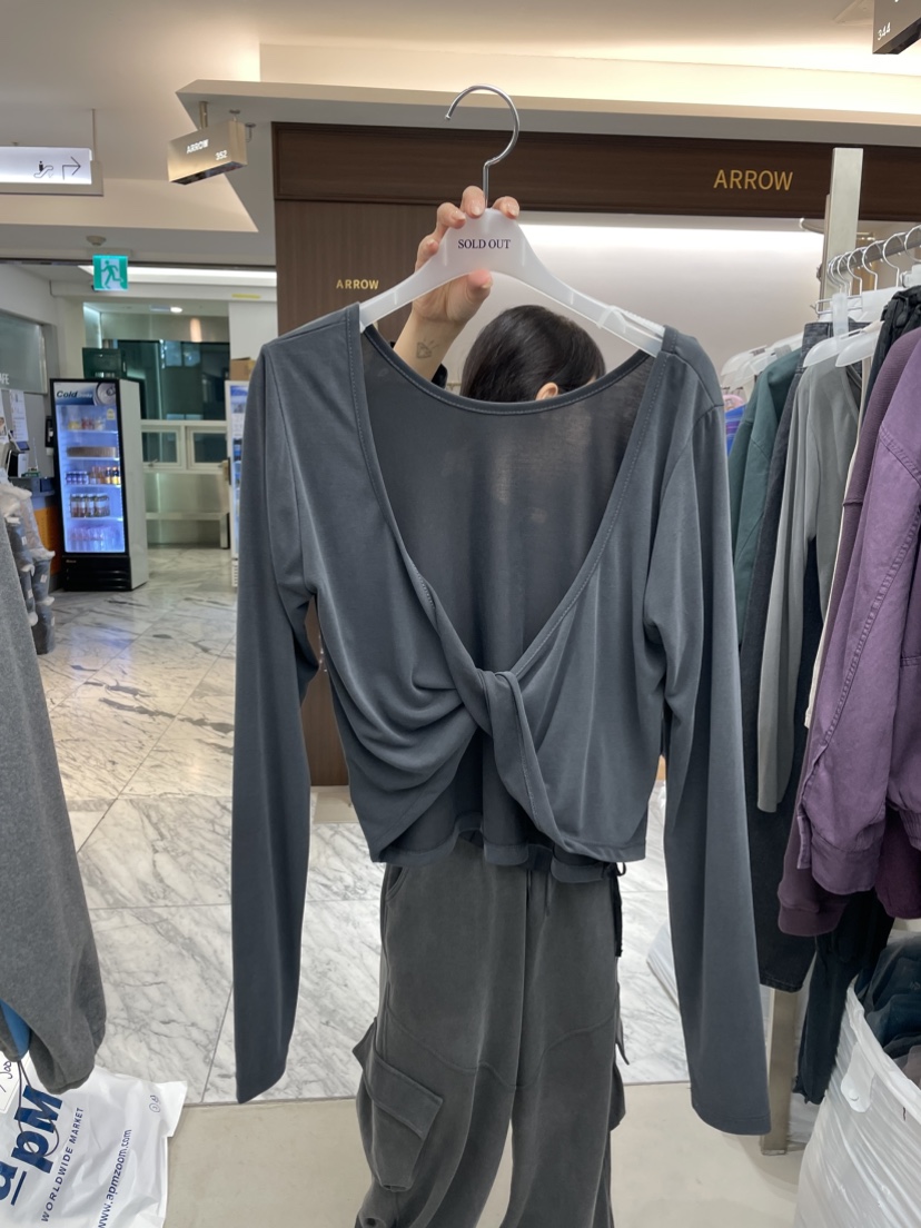 SOLD OUT東大門代購女裝新款熱賣時尚真品推薦休閑長袖T恤SOLD OUT長袖T恤圖色3