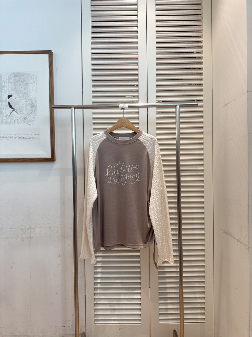 FAVE-L韓國直郵女裝新品推薦休閑熱賣時尚人氣長袖T恤扭曲FAVE-L長袖T恤圖色2