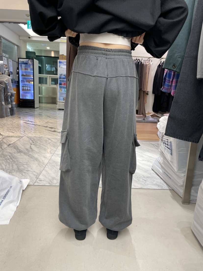 SOLD OUT韓國代購女裝新款熱賣休閑時尚休閑褲工裝褲折疊SOLD OUT休閑褲