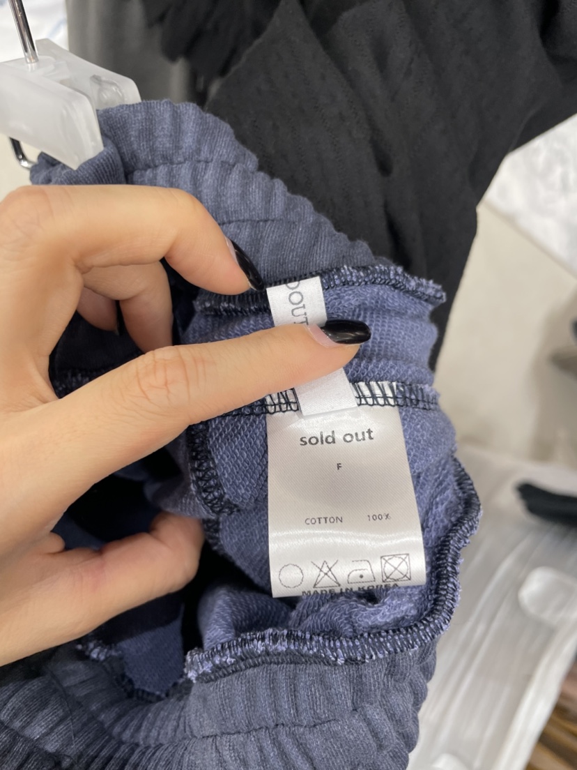 SOLD OUT韓國代購女裝新款熱賣休閑時尚休閑褲工裝褲折疊SOLD OUT休閑褲