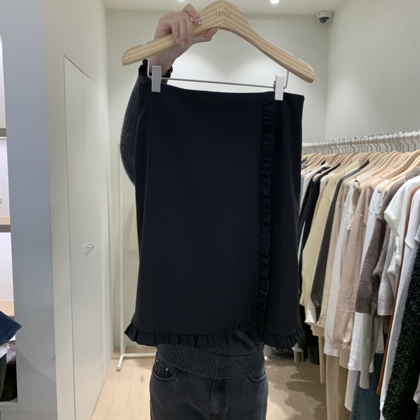LIFFEY東大門代購女士新款推薦休閑時尚半身裙中短裙荷葉邊LIFFEY半身裙/中短裙圖色2