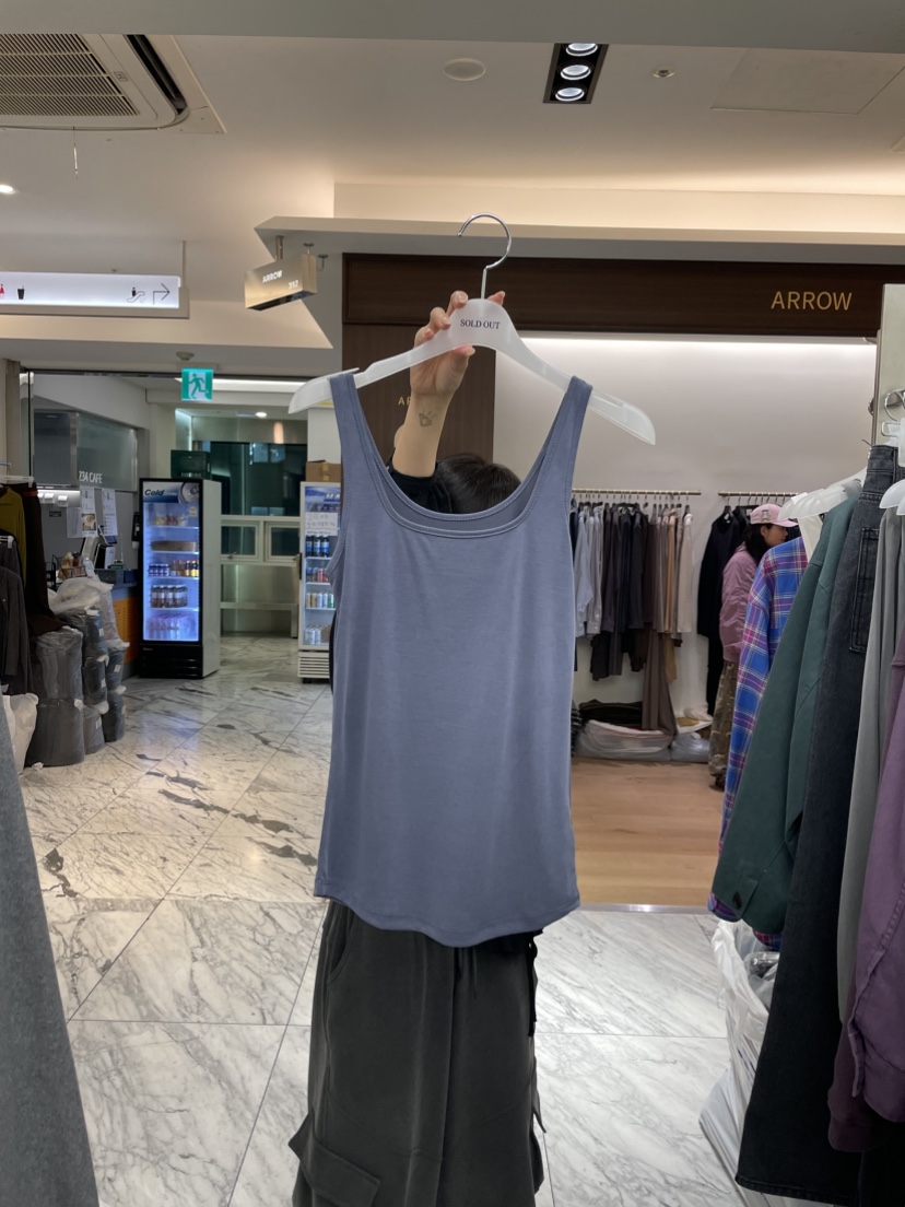 SOLD OUT東大門代購女士新款休閑推薦吊帶背心海軍雙面無袖SOLD OUT吊帶/背心圖色2