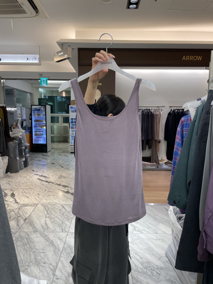 SOLD OUT東大門代購女士新款休閑推薦吊帶背心海軍雙面無袖SOLD OUT吊帶/背心圖色3