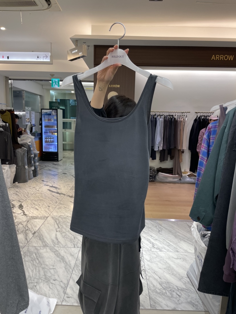 SOLD OUT東大門代購女士新款休閑推薦吊帶背心海軍雙面無袖SOLD OUT吊帶/背心圖色4