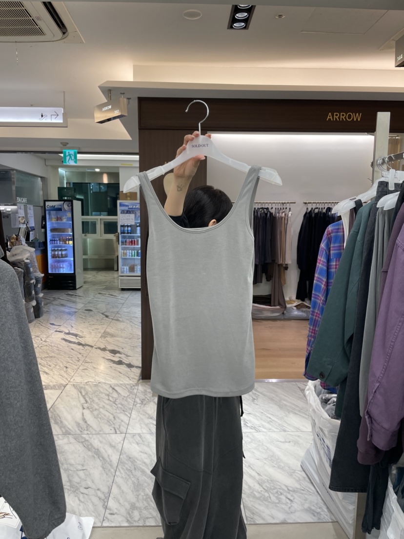 SOLD OUT東大門代購女士新款休閑推薦吊帶背心海軍雙面無袖SOLD OUT吊帶/背心圖色5