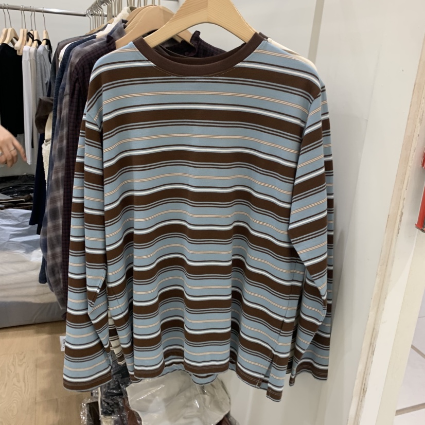 HOUSE OF/DE MERRY韓國直郵女士新品時尚休閑真品長袖T恤HOUSE OF/DE MERRY長袖T恤圖色2藍