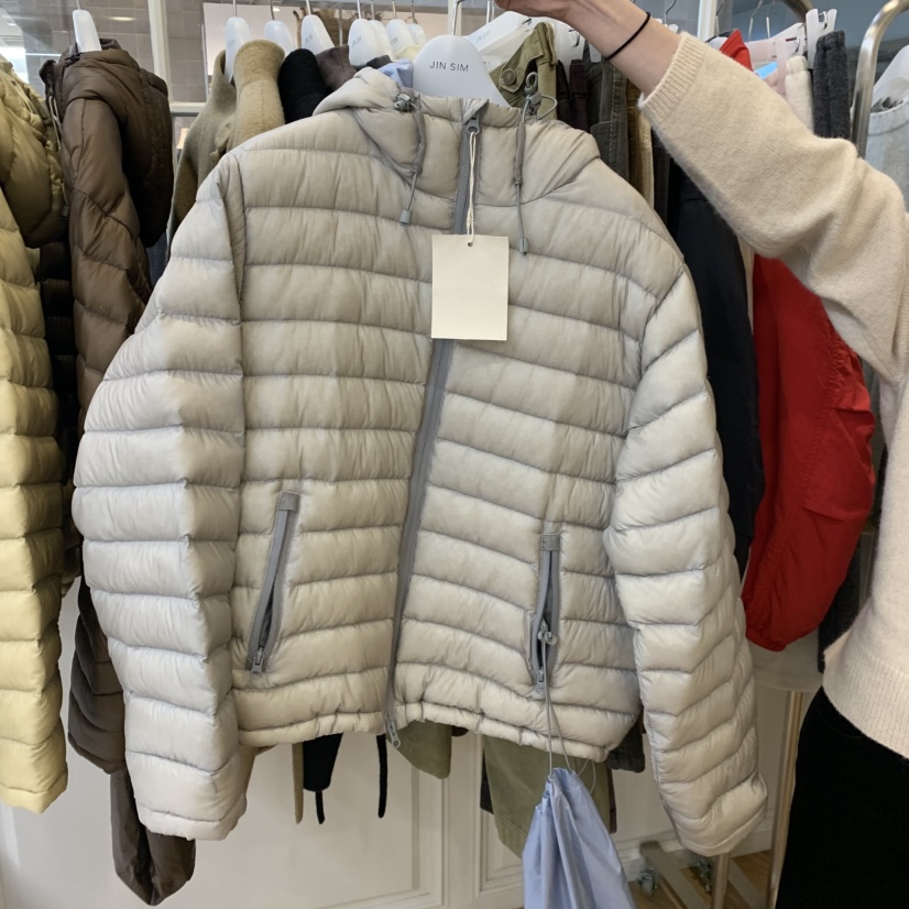 JINSIM東大門直郵女士新品真品時尚人氣熱賣短款羽絨服鴨絨JINSIM短款羽絨服圖色1灰/藍