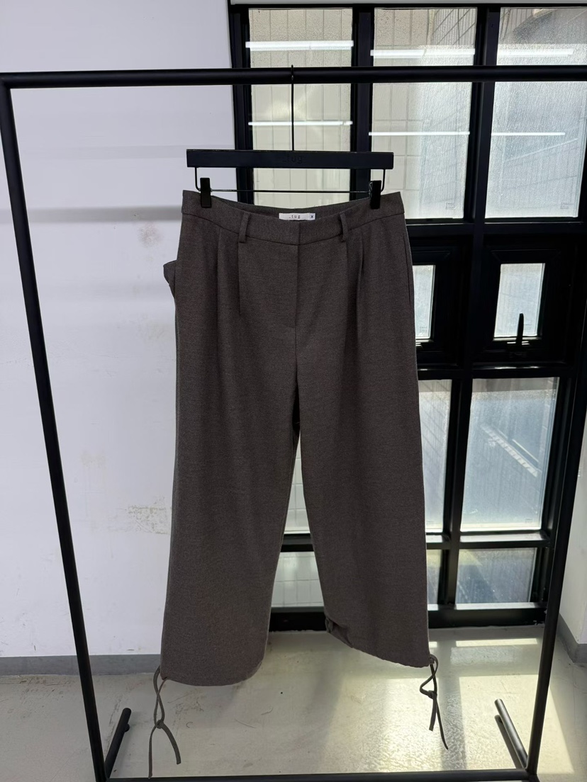 TUG韓國直郵女裝新款熱賣休閑時尚真品推薦人氣休閑褲抽繩TUG休閑褲圖色2棕色