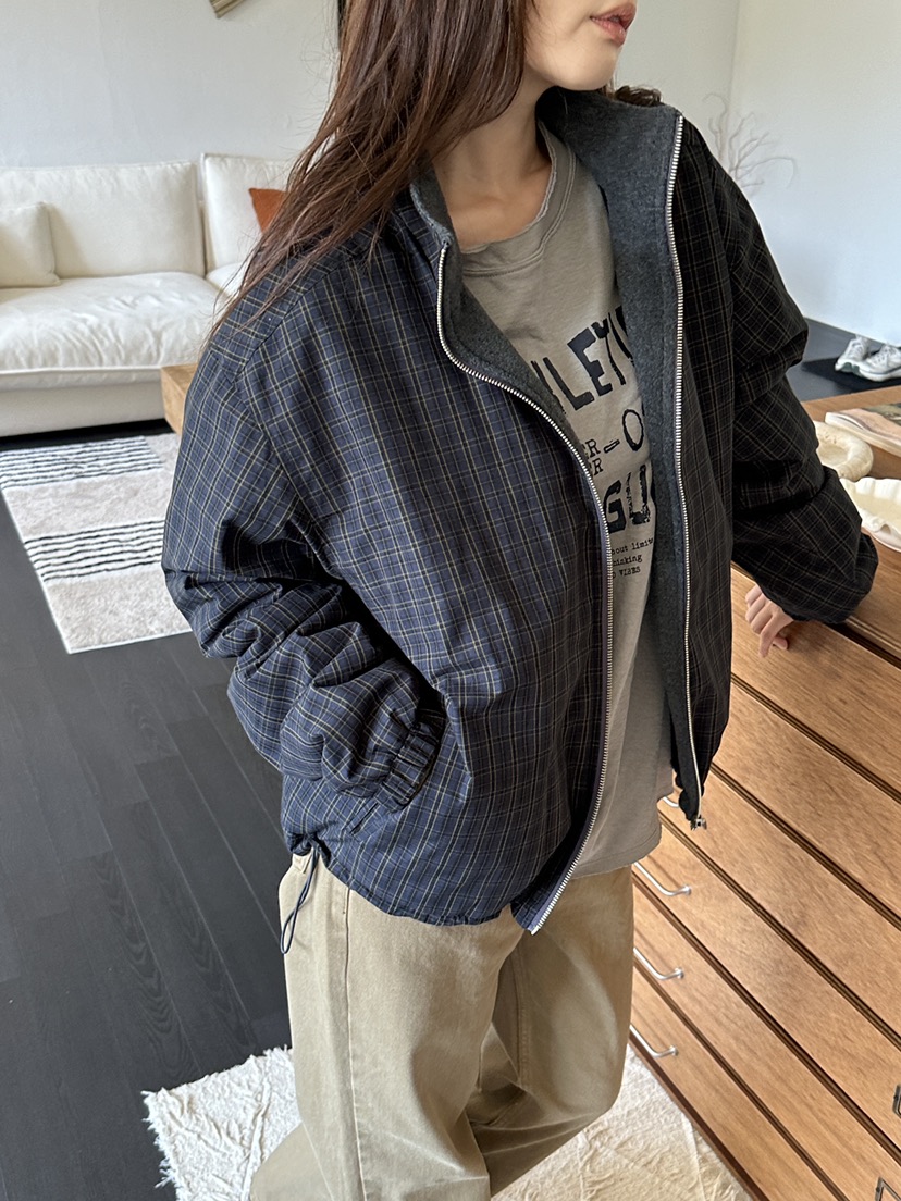 NDE東大門代購女士新款時尚真品熱賣推薦休閑夾克兩面穿雙面BOHEME_NDE夾克
