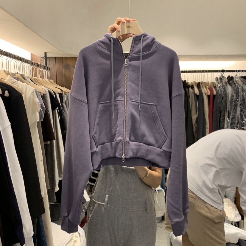 ONDA東大門實拍女士新款真品人氣熱賣時尚推薦休閑衛衣加絨ONDA衛衣圖色2