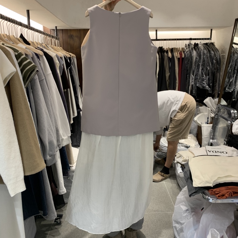 ONDA東大門代購女士新品人氣推薦熱賣時尚休閑連衣裙假兩件ONDA連衣裙