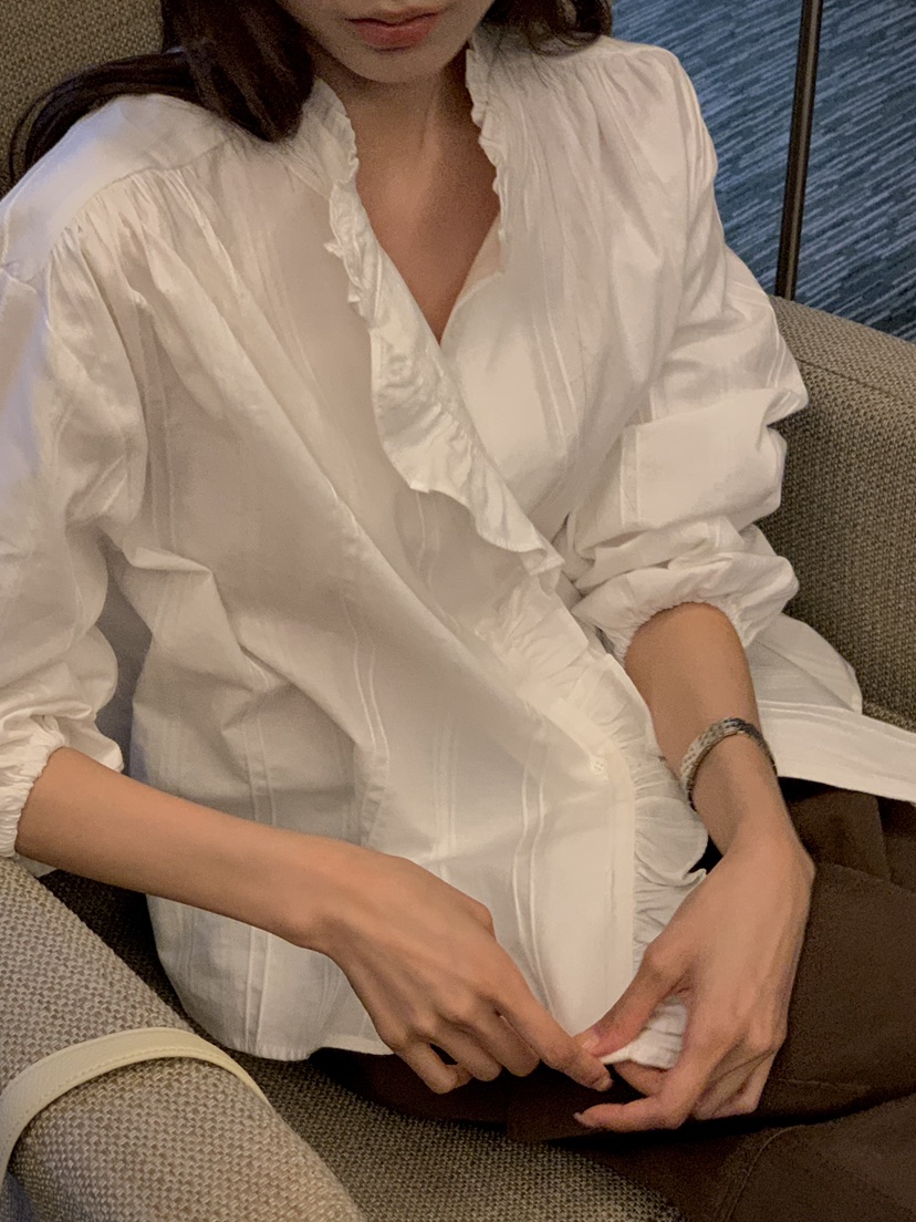 DEUO東大門實拍女士新款休閑時尚熱賣真品人氣襯衫蕾絲衫DEUO襯衫/蕾絲衫
