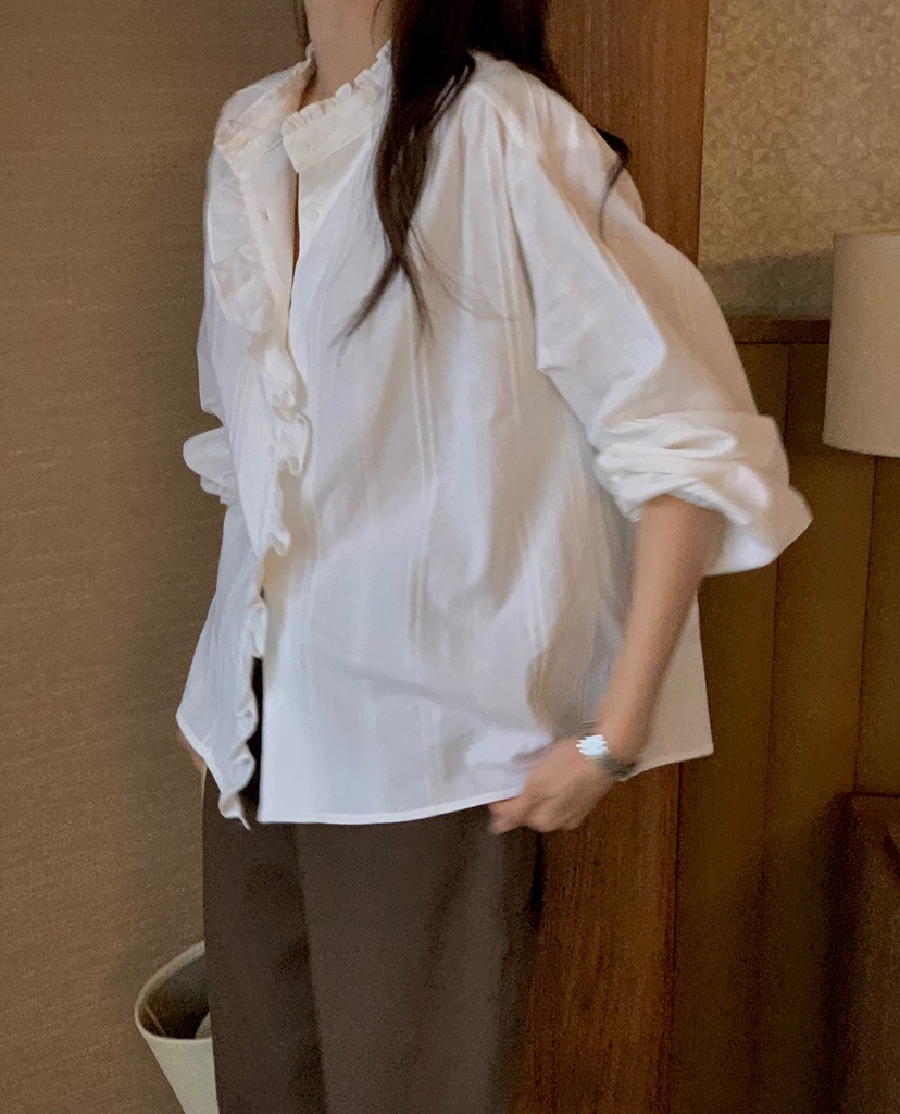 DEUO東大門實拍女士新款休閑時尚熱賣真品人氣襯衫蕾絲衫DEUO襯衫/蕾絲衫