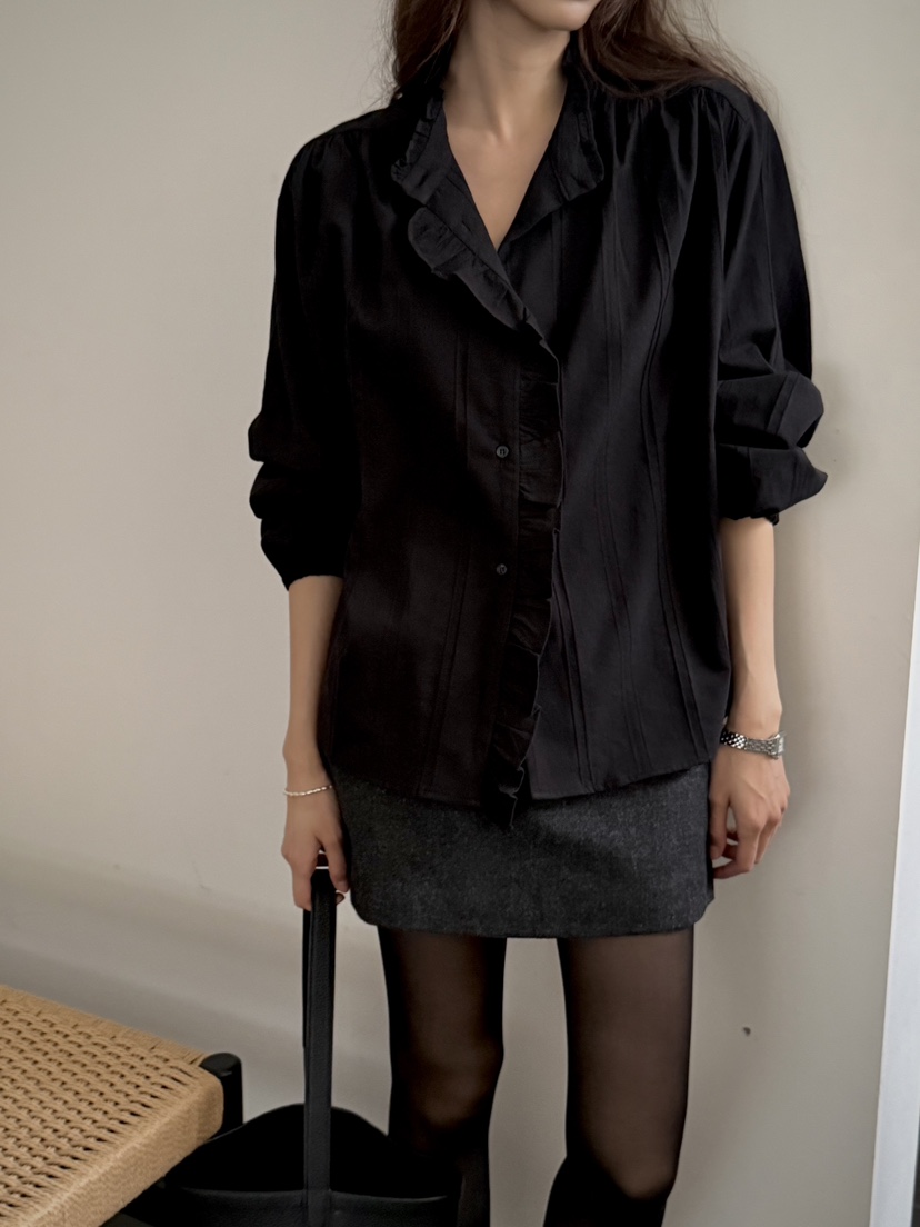 DEUO東大門實拍女士新款休閑時尚熱賣真品人氣襯衫蕾絲衫DEUO襯衫/蕾絲衫