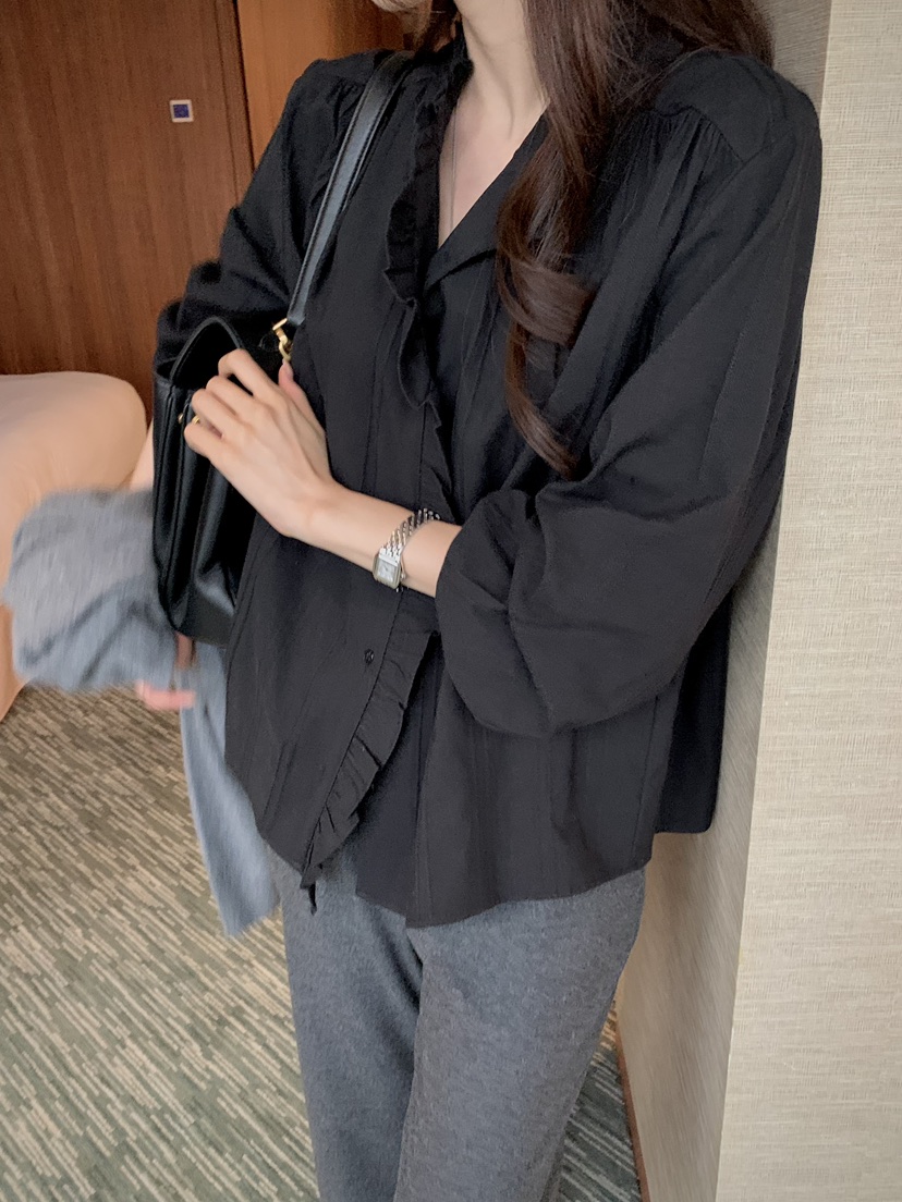 DEUO東大門實拍女士新款休閑時尚熱賣真品人氣襯衫蕾絲衫DEUO襯衫/蕾絲衫