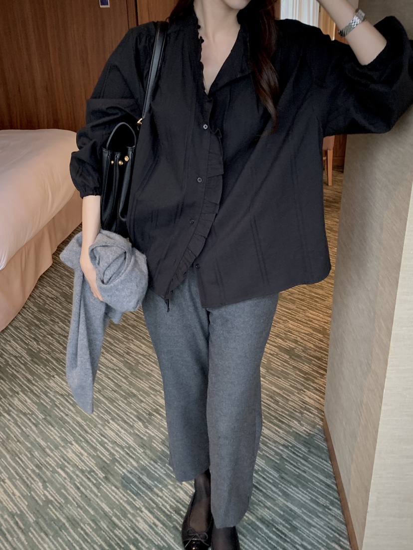 DEUO東大門實拍女士新款休閑時尚熱賣真品人氣襯衫蕾絲衫DEUO襯衫/蕾絲衫