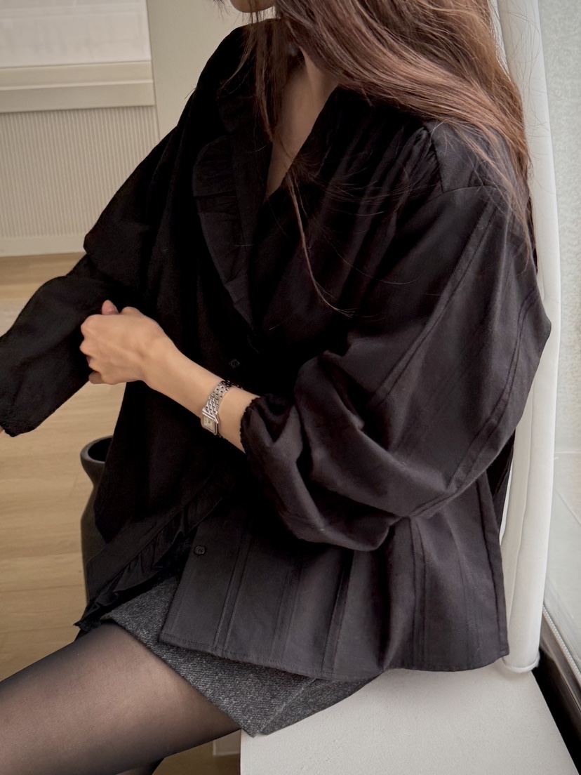 DEUO東大門實拍女士新款休閑時尚熱賣真品人氣襯衫蕾絲衫DEUO襯衫/蕾絲衫
