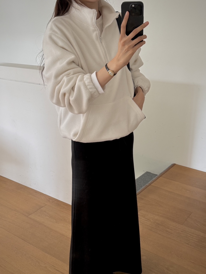 DEUO東大門直郵女裝新品推薦熱賣人氣休閑時尚衛衣半拉鏈DEUO衛衣