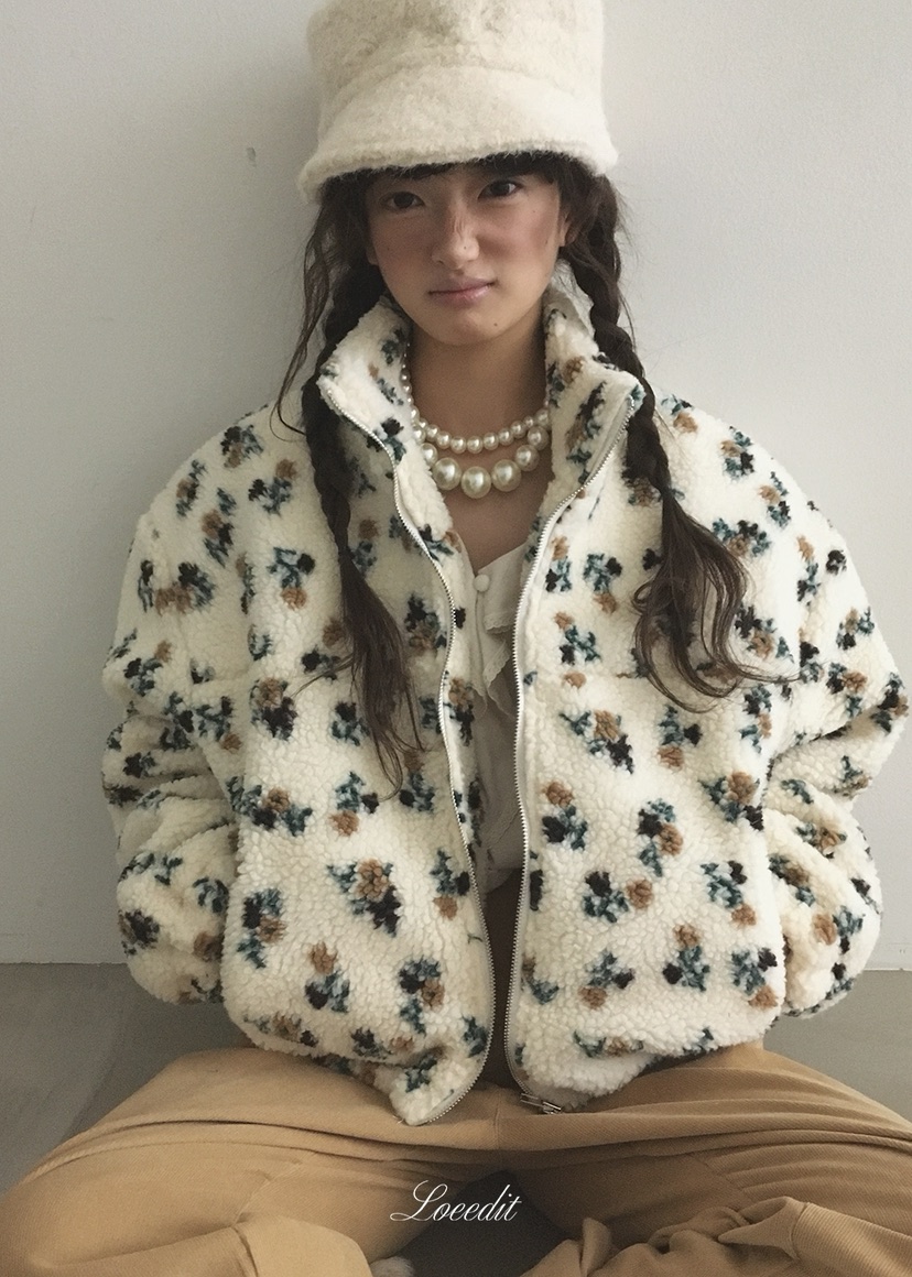LOEEDIT東大門直郵女裝新品人氣熱賣時尚休閑真品推薦夾克LOEEDIT夾克圖色2奶白色