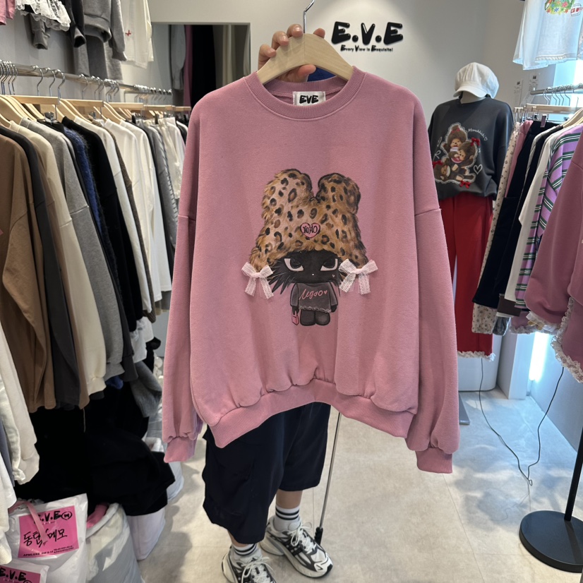 EVE東大門實拍女裝新品熱賣人氣時尚真品休閑推薦衛衣EVE衛衣圖色2