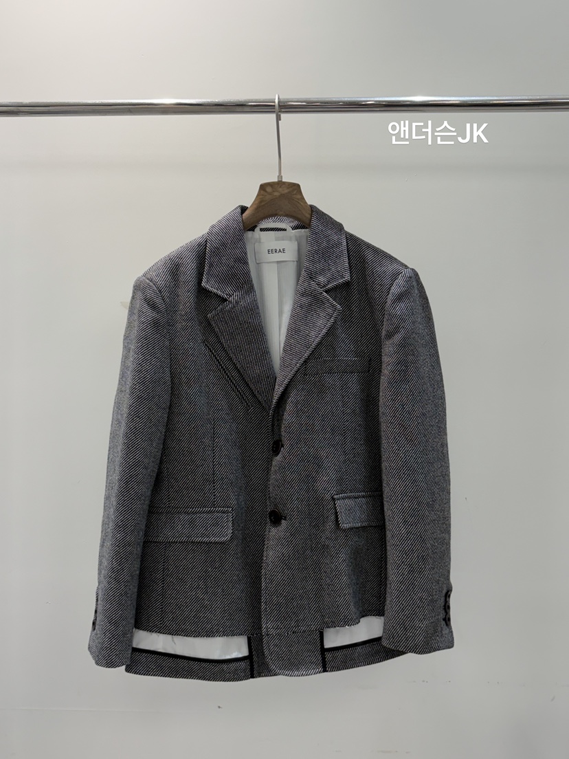 EERAE韓國直郵女裝新品推薦休閑真品熱賣時尚人氣夾克EERAE夾克圖色1灰色