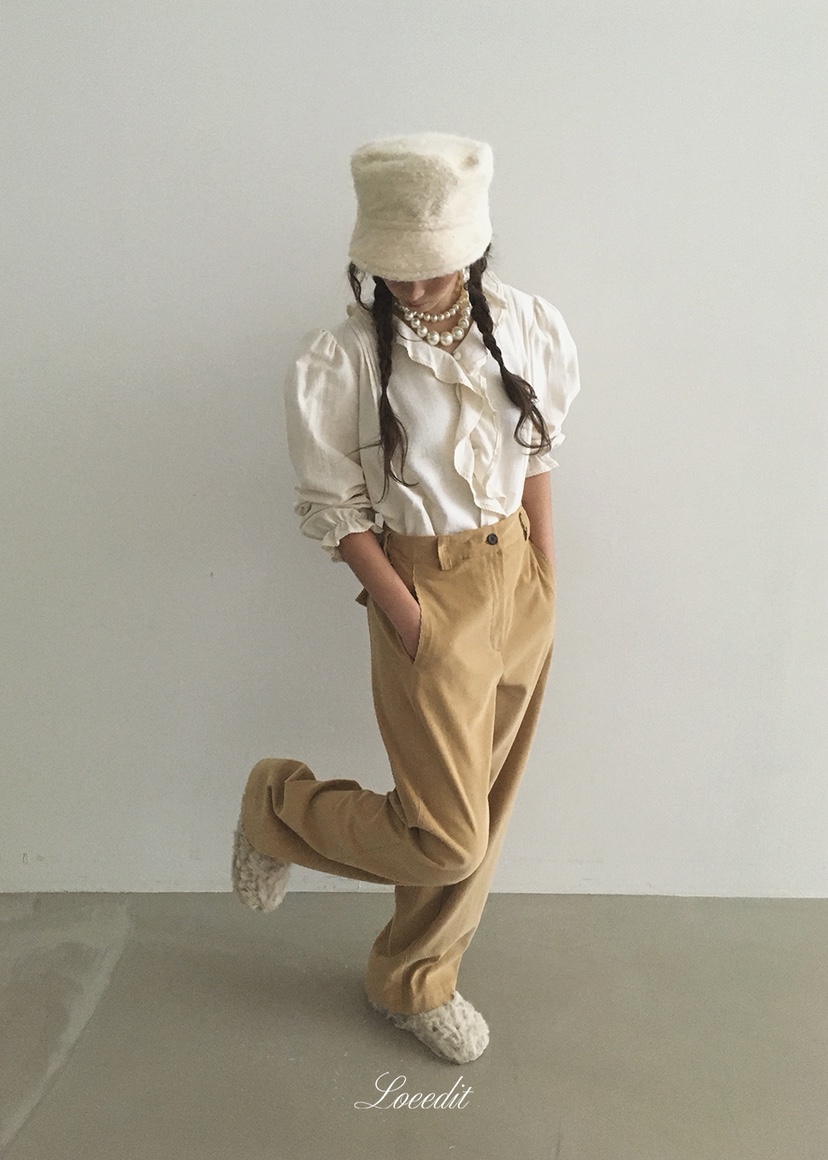 LOEEDIT韓國直郵女士新款推薦人氣時尚休閑熱賣真品休閑褲LOEEDIT休閑褲