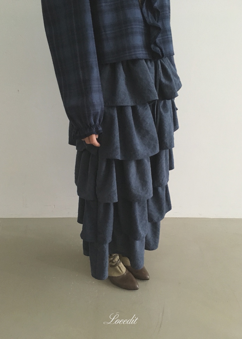 LOEEDIT東大門實拍女裝新品推薦休閑人氣真品長裙多層保暖LOEEDIT長裙