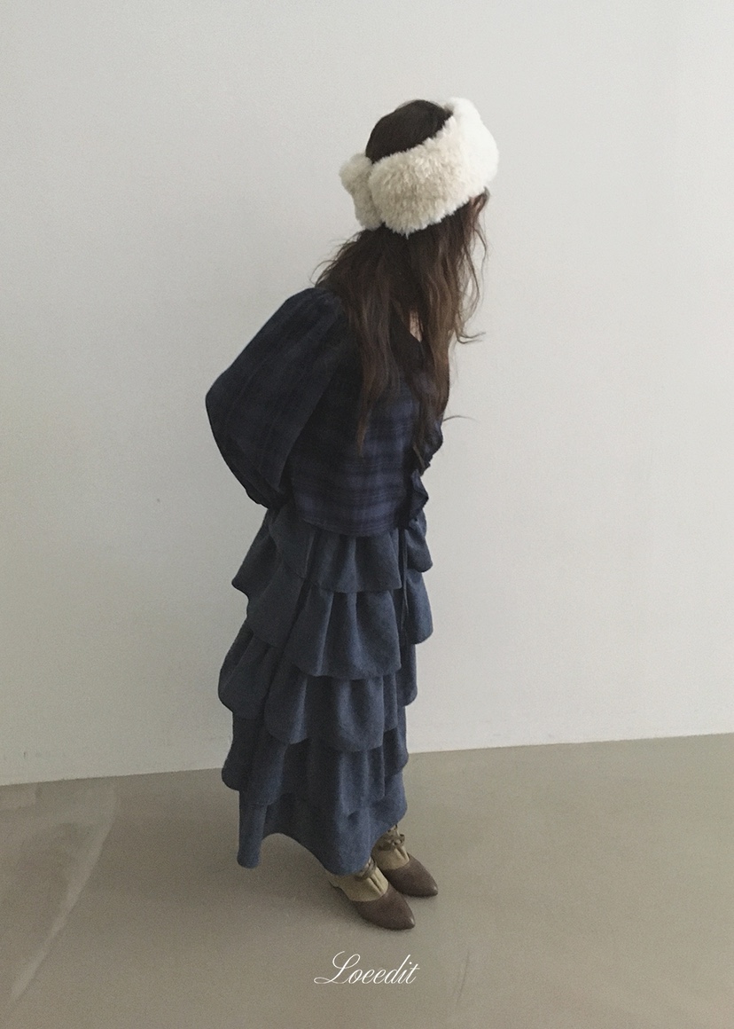 LOEEDIT東大門實拍女裝新品推薦休閑人氣真品長裙多層保暖LOEEDIT長裙