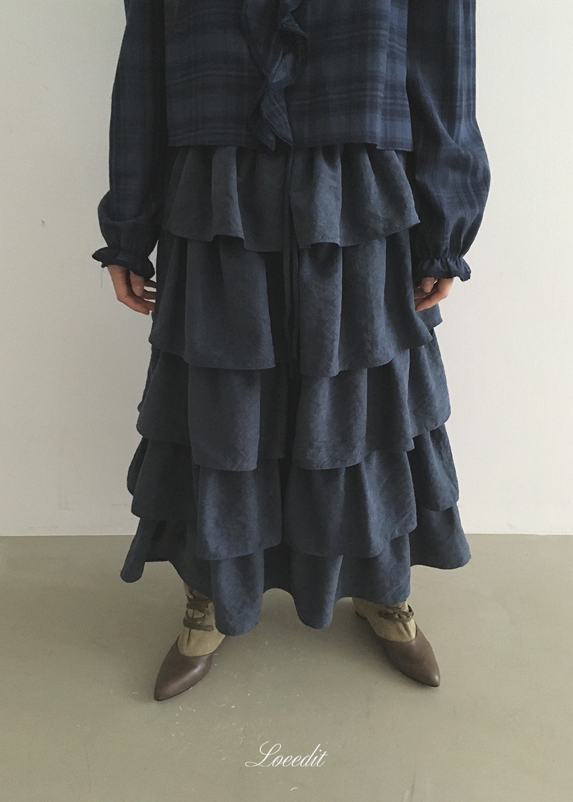 LOEEDIT東大門實拍女裝新品推薦休閑人氣真品長裙多層保暖LOEEDIT長裙圖色2