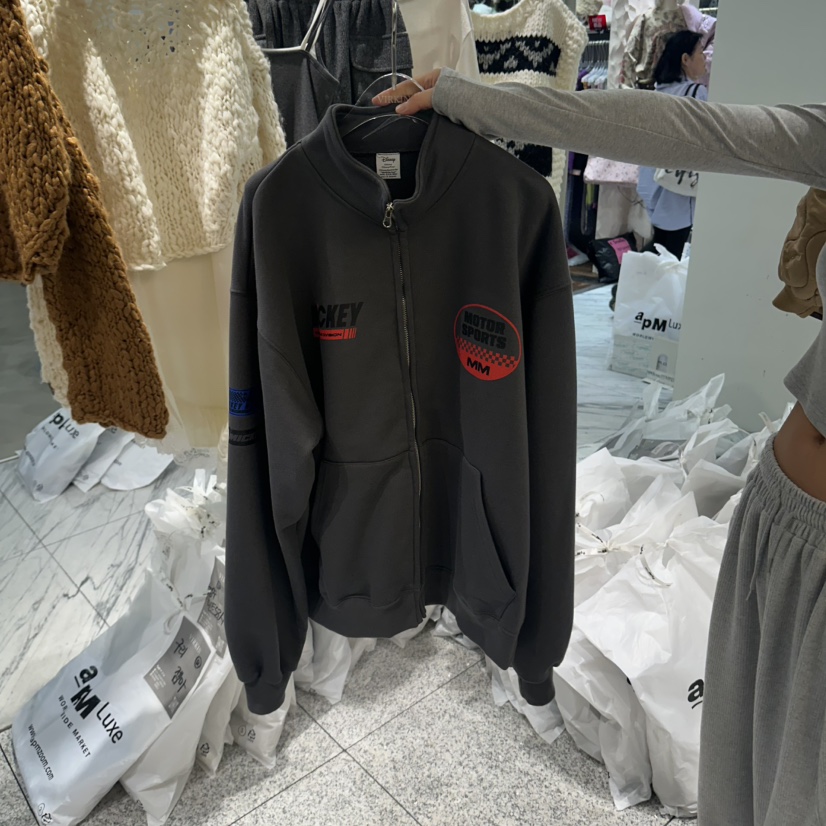 VIRKIN東大門實拍女裝新品真品休閑時尚推薦衛衣米奇拉鏈VIRKIN衛衣圖色2