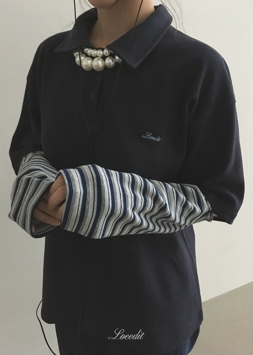 LOEEDIT韓國直郵女士新品時尚推薦休閑熱賣真品人氣長袖T恤LOEEDIT長袖T恤