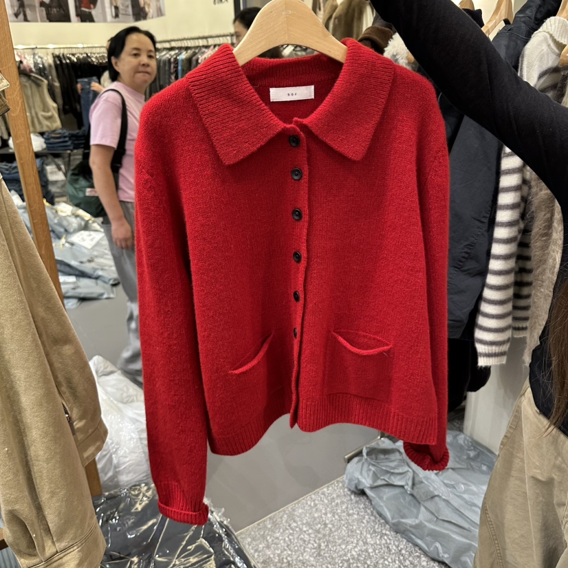 SOF東大門實拍女裝新品人氣熱賣推薦休閑時尚開衫口袋開衫SOF開衫圖色2