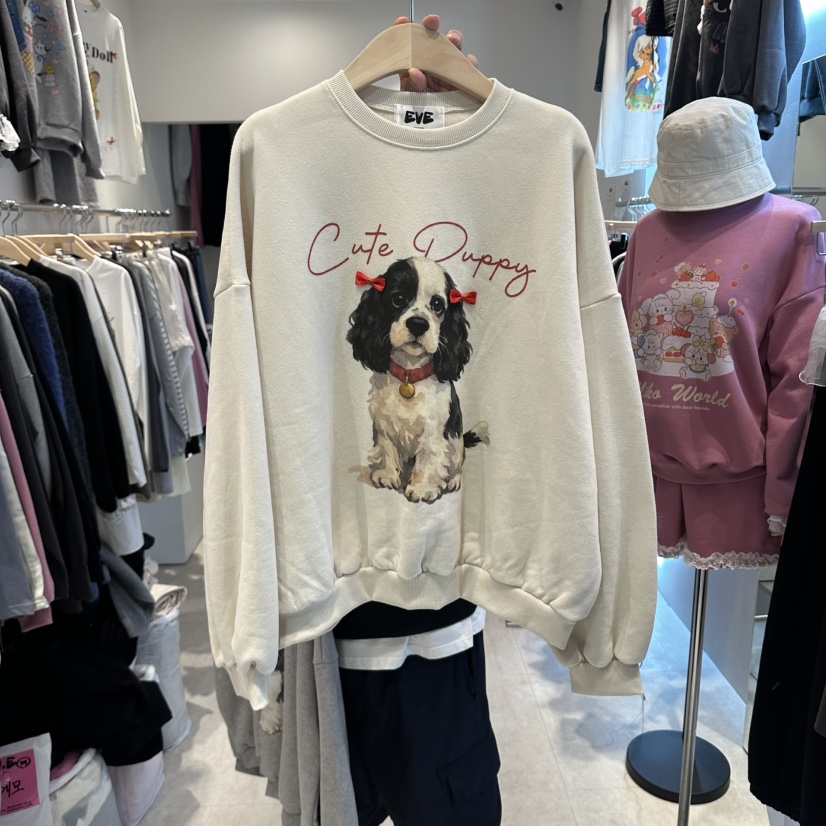 EVE韓國代購女裝新品人氣真品時尚推薦熱賣休閑衛衣EVE衛衣圖色1