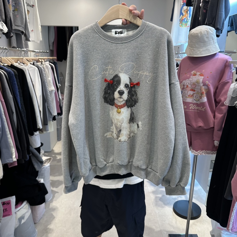 EVE韓國代購女裝新品人氣真品時尚推薦熱賣休閑衛衣EVE衛衣圖色2