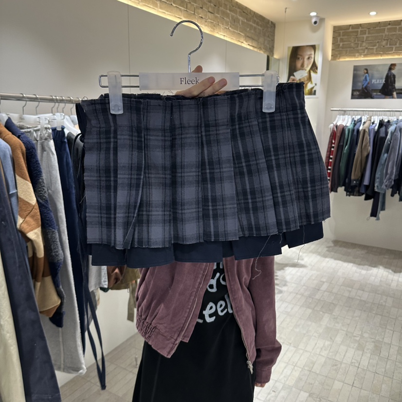 FLEEK東大門代購女士新款熱賣時尚人氣真品休閑推薦短裙Fleek短裙圖色1