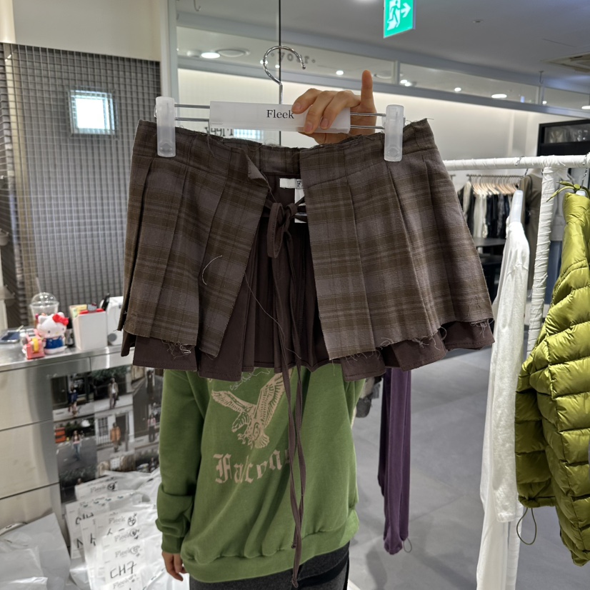 FLEEK東大門代購女士新款熱賣時尚人氣真品休閑推薦短裙Fleek短裙圖色2