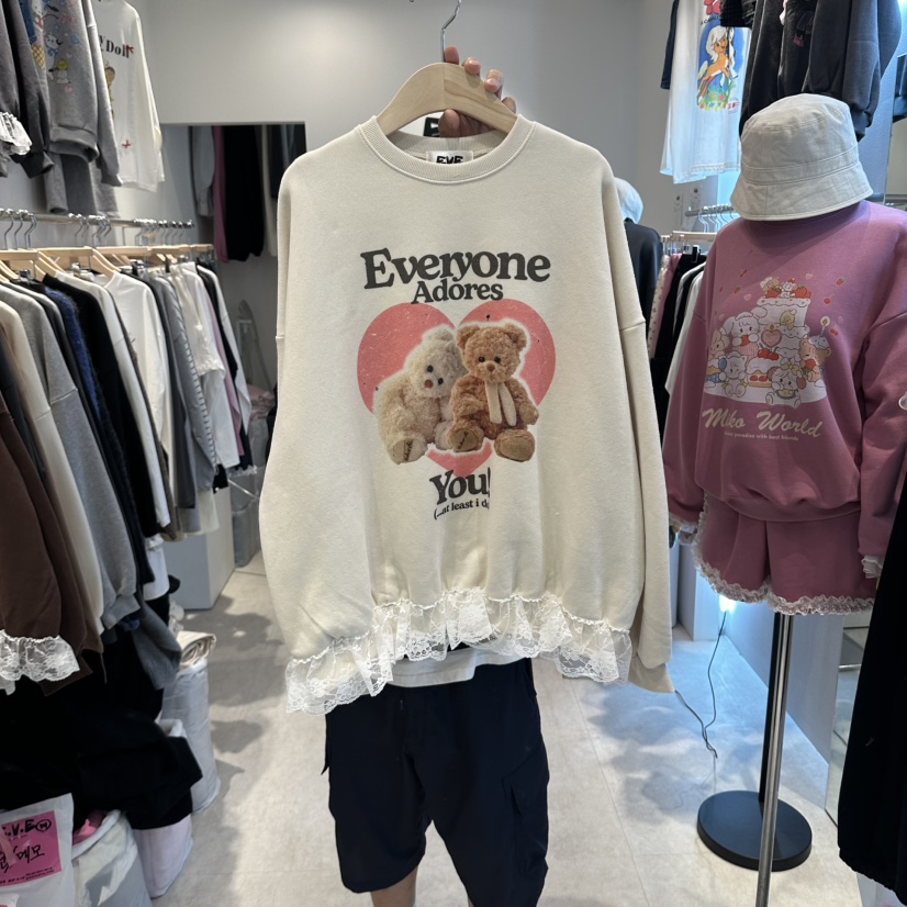 EVE韓國代購女士新款休閑熱賣時尚真品人氣推薦衛衣EVE衛衣圖色1