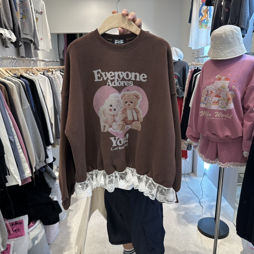 EVE韓國代購女士新款休閑熱賣時尚真品人氣推薦衛衣EVE衛衣圖色2