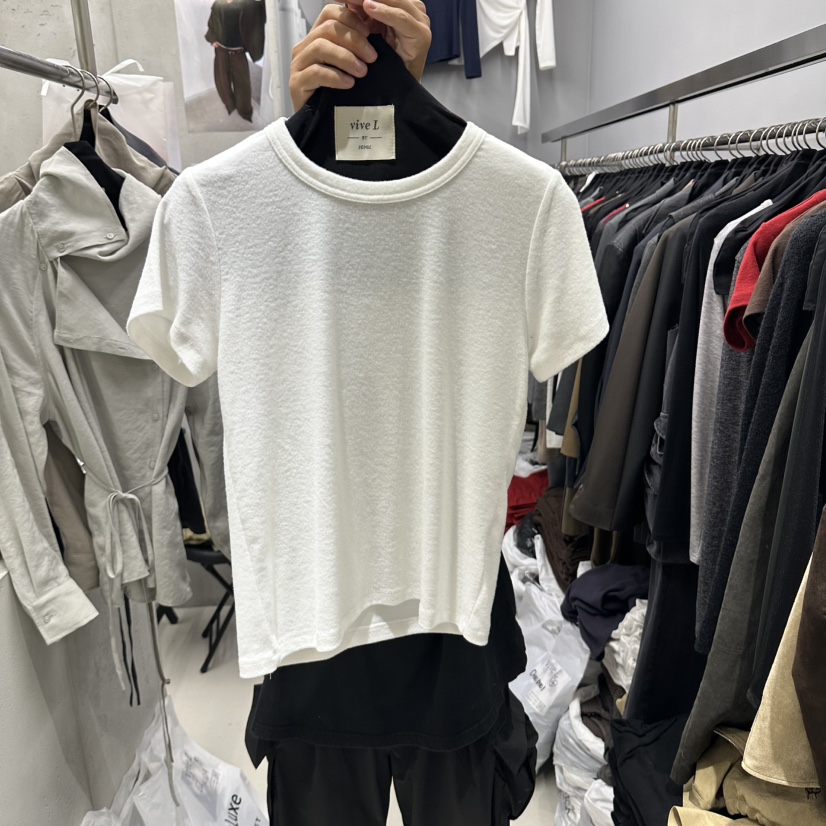 VIVEL東大門實拍女士新品熱賣時尚真品推薦休閑人氣T恤VIVELT恤圖色1