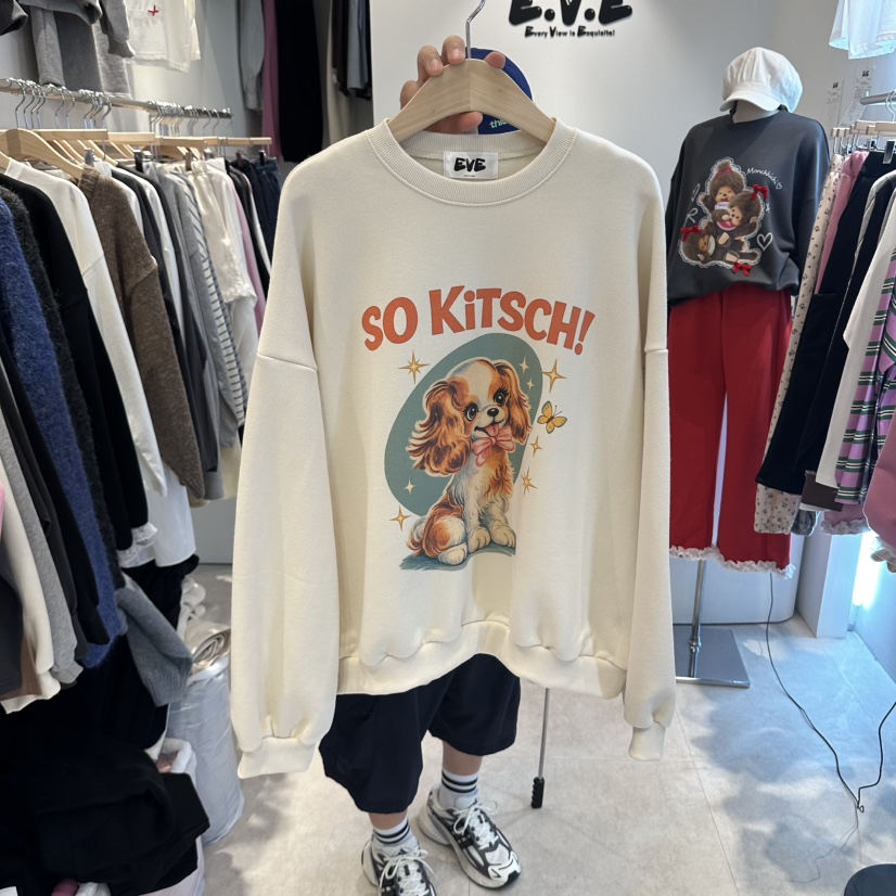 EVE東大門代購女裝新品推薦休閑時尚熱賣人氣真品衛衣EVE衛衣圖色1