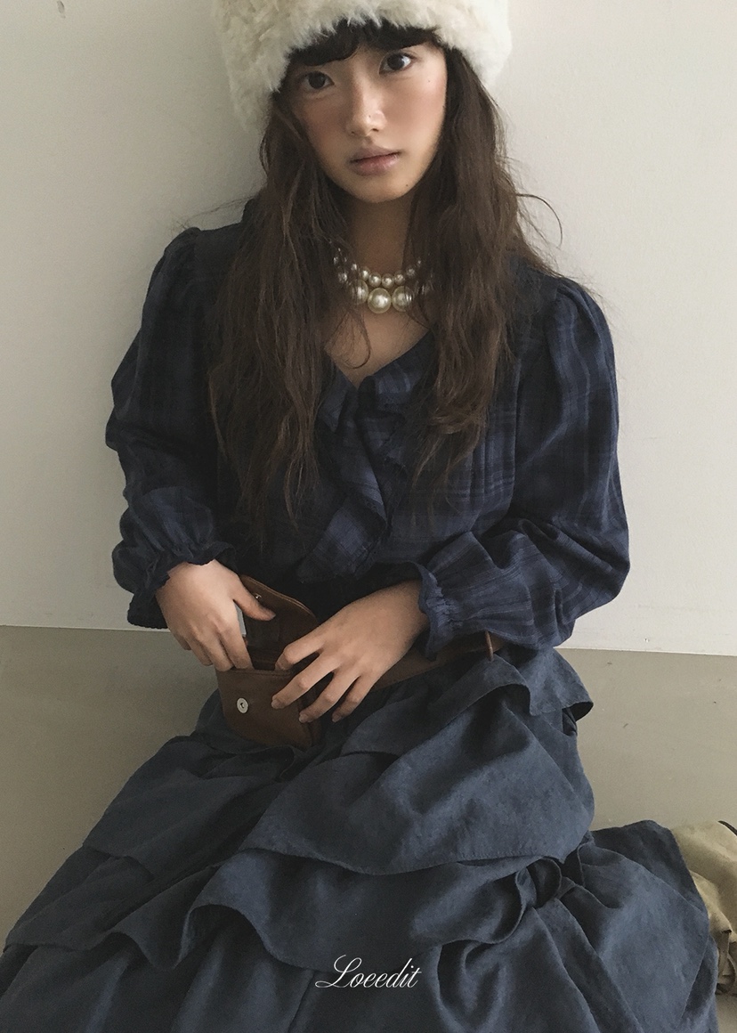 LOEEDIT韓國直郵女士新款推薦熱賣真品休閑時尚襯衫蕾絲衫LOEEDIT襯衫/蕾絲衫