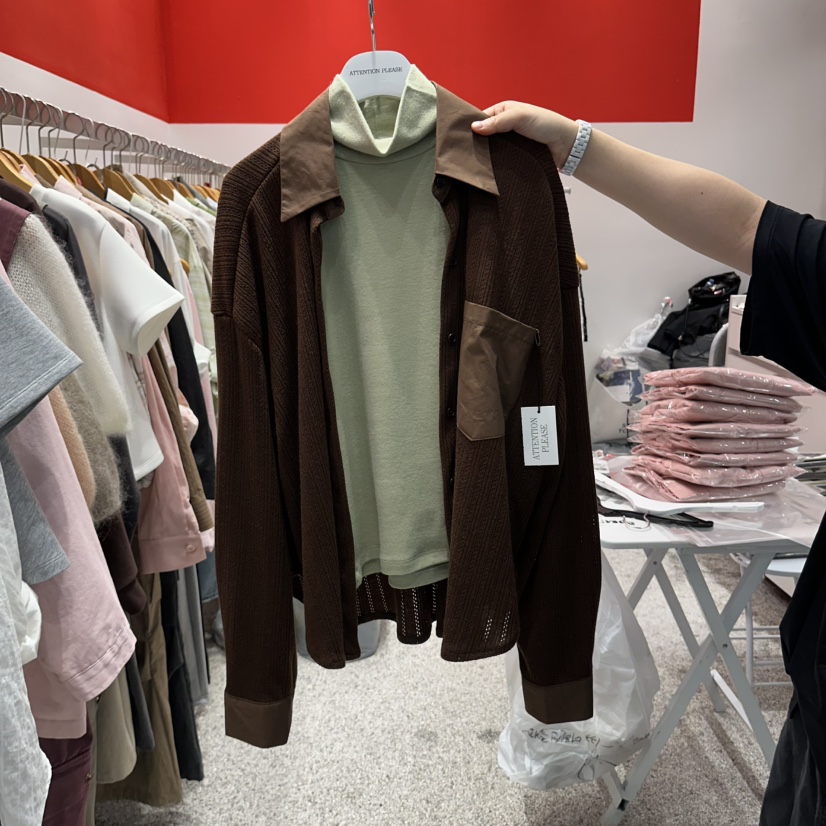 ATPZ韓國代購女士新品真品休閑人氣時尚襯衫蕾絲衫不含內搭ATTENTION PLEAES襯衫/蕾絲衫圖色2