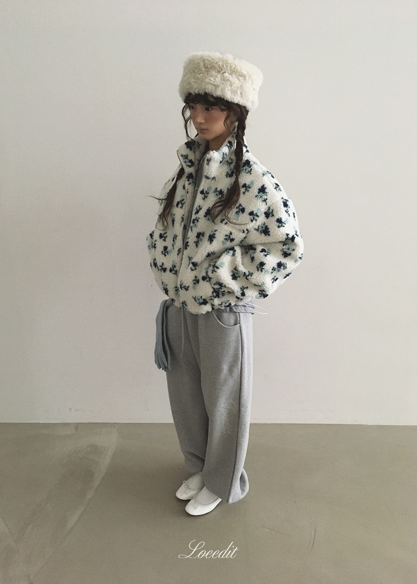 LOEEDIT韓國直郵女裝新款推薦人氣熱賣休閑休閑褲抓絨運動LOEEDIT休閑褲