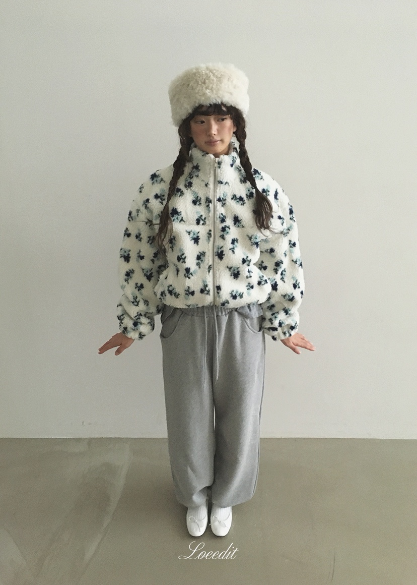 LOEEDIT韓國直郵女裝新款推薦人氣熱賣休閑休閑褲抓絨運動LOEEDIT休閑褲圖色1