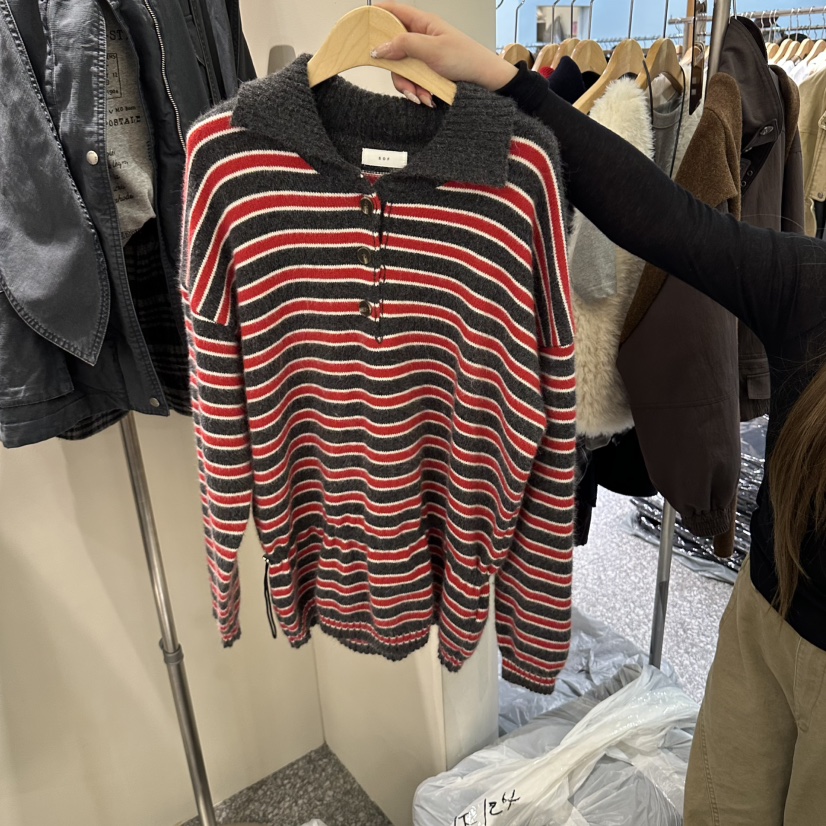SOF東大門實拍女士新品時尚人氣休閑熱賣推薦毛衣不含披肩SOF毛衣圖色2