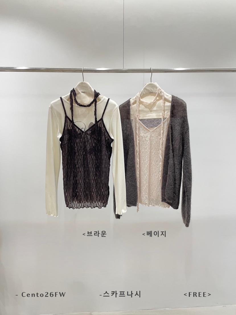 CENTO東大門實拍女裝新品真品吊帶背心含脖帶不含圍巾無袖CENTO吊帶/背心圖色1左一色