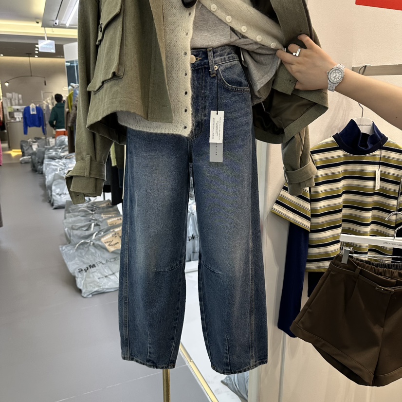 ATPZ韓國直郵女士新款真品時尚休閑人氣推薦熱賣牛仔褲ATTENTION PLEAES牛仔褲圖色1