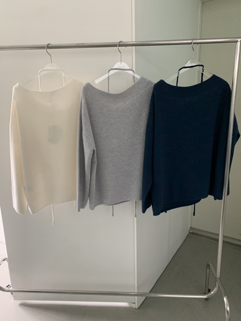 SHOP POSTER韓國代購女裝新品熱賣推薦時尚針織衫含脖帶SHOP POSTER針織衫